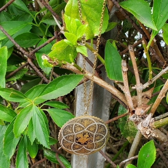 Damascene‎ vintage necklace - Picture 3 of 5